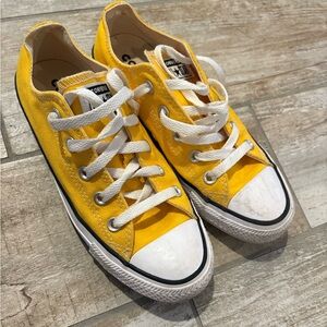 Like New Converse Kids Bright Yellow Sneakers
